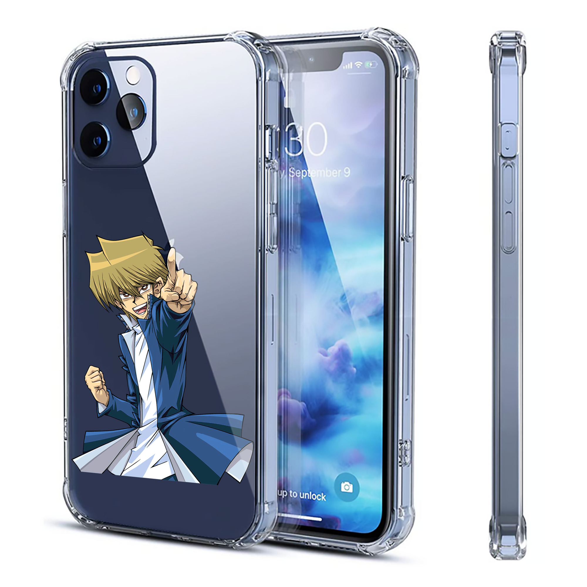 （画像用） 遊☆戯☆王 Yu-Gi-Oh! 【iPhone 12シリーズ対応】透明スマホケース（クリアソフトケース）
